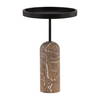 Saul End Table Brown, Side & End Table by Dovetail, 16" width x 24" height x 16" diameter x 16" depth thumbnail 1