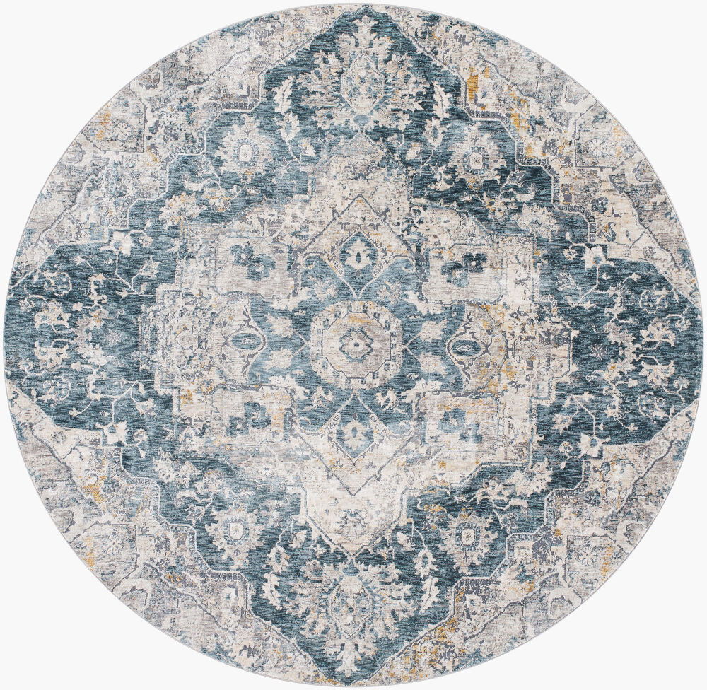 Cardiff Machine Woven Rug, by Surya, 6'6.74" length x 6'6.74" width