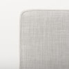 Stamford Beige Upholstered Seat with Wood Back, Black Metal Frame Dining Chair, by Mercana, 19" length x 25" width x 35.25" height thumbnail 9