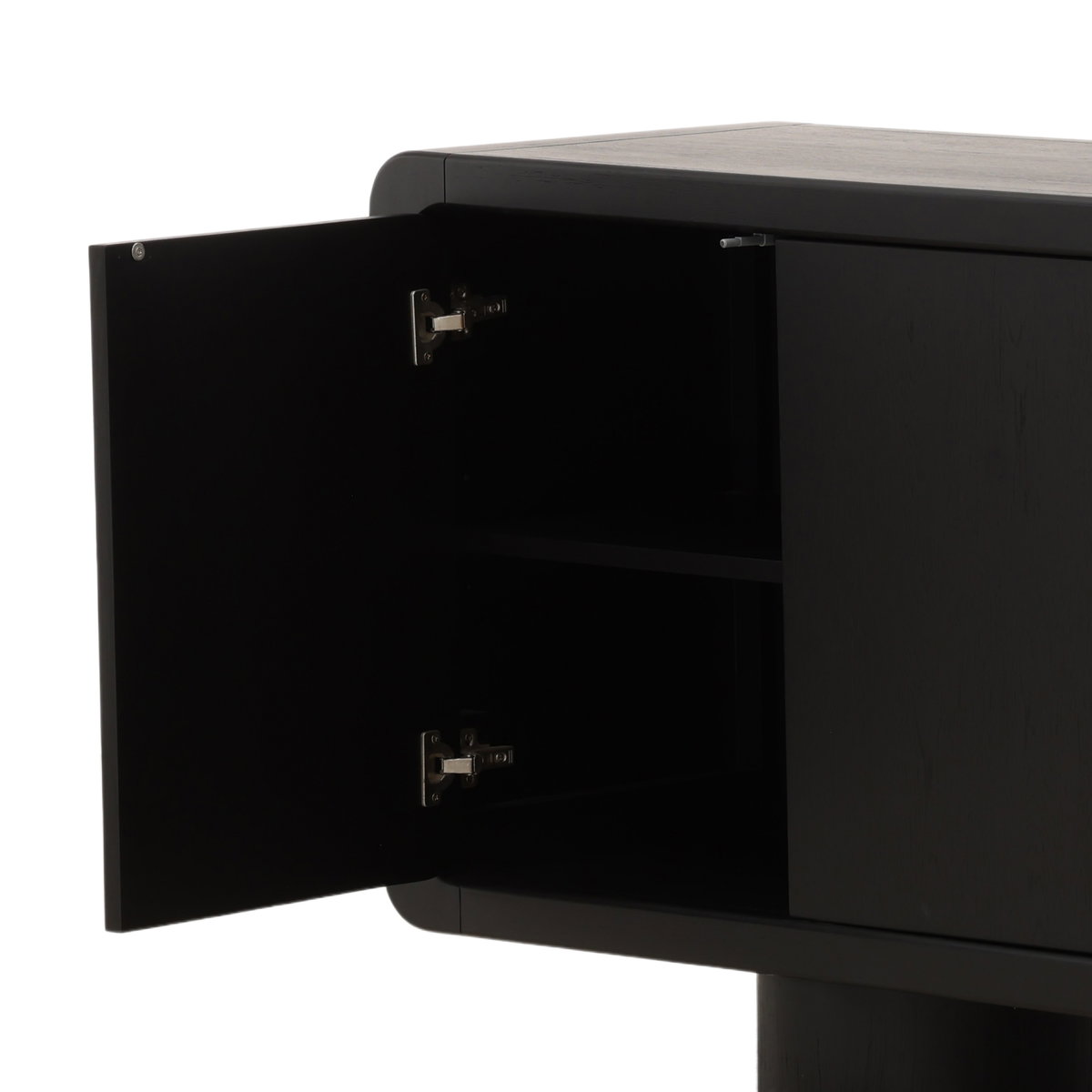 Capella Sideboard Black, Sideboards & Buffet by Dovetail, 108" width x 32" height x 18.1" depth View 7