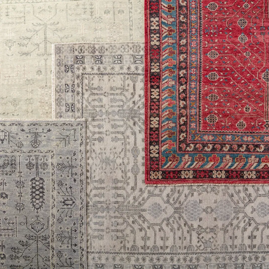 Donte Oriental Hand Knotted Wool Red Area Rug large image 