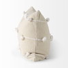 Erica 13x21 Cream With White Detail Pillow Cover, Decorative Pillow by Mercana, 13" length x 21" width x 0.2" height thumbnail 7