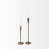 Levit (Small) Gold Table Candle Holder, Candles & Candle Holder by Mercana, 5" length x 5" width x 14" height thumbnail 6