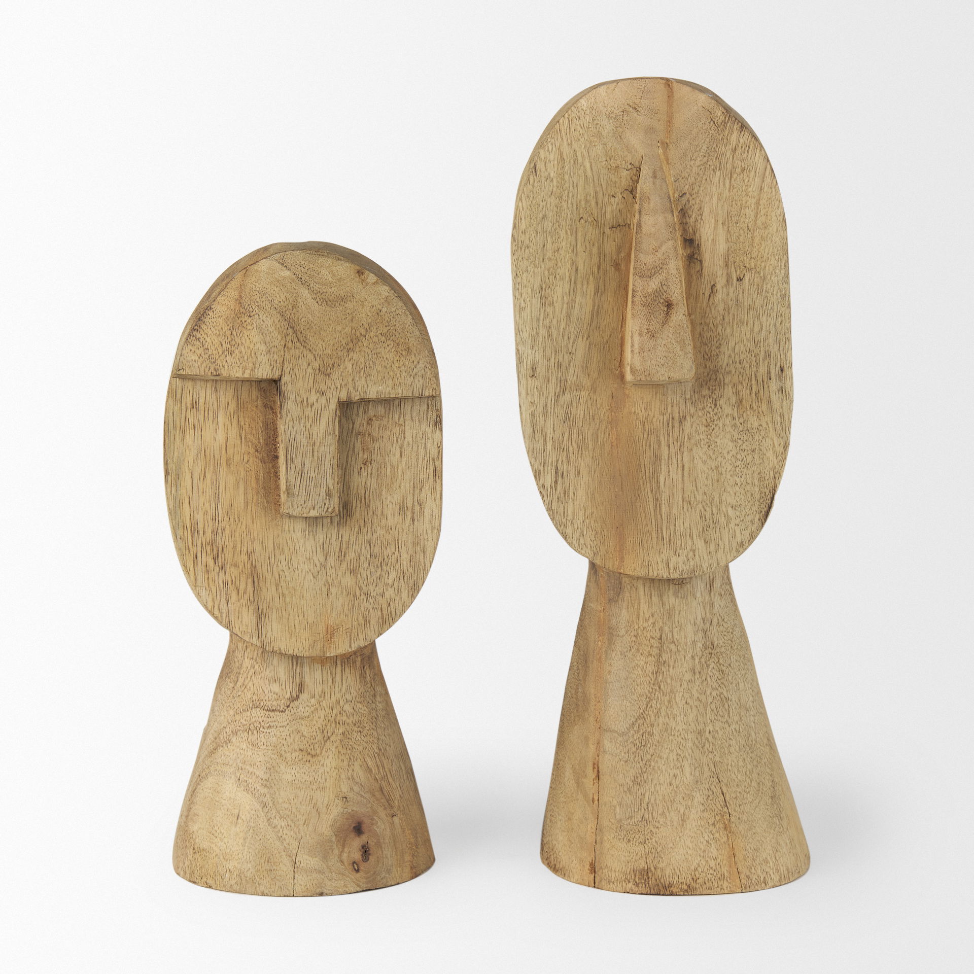 Ivan Medium Wooden Head Sculpture large image 
