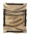 Undulate Outdoor Gold Wall Panel, Sculptural Wall Art by Uttermost, 23" width x 30" height x 2" depth thumbnail 6