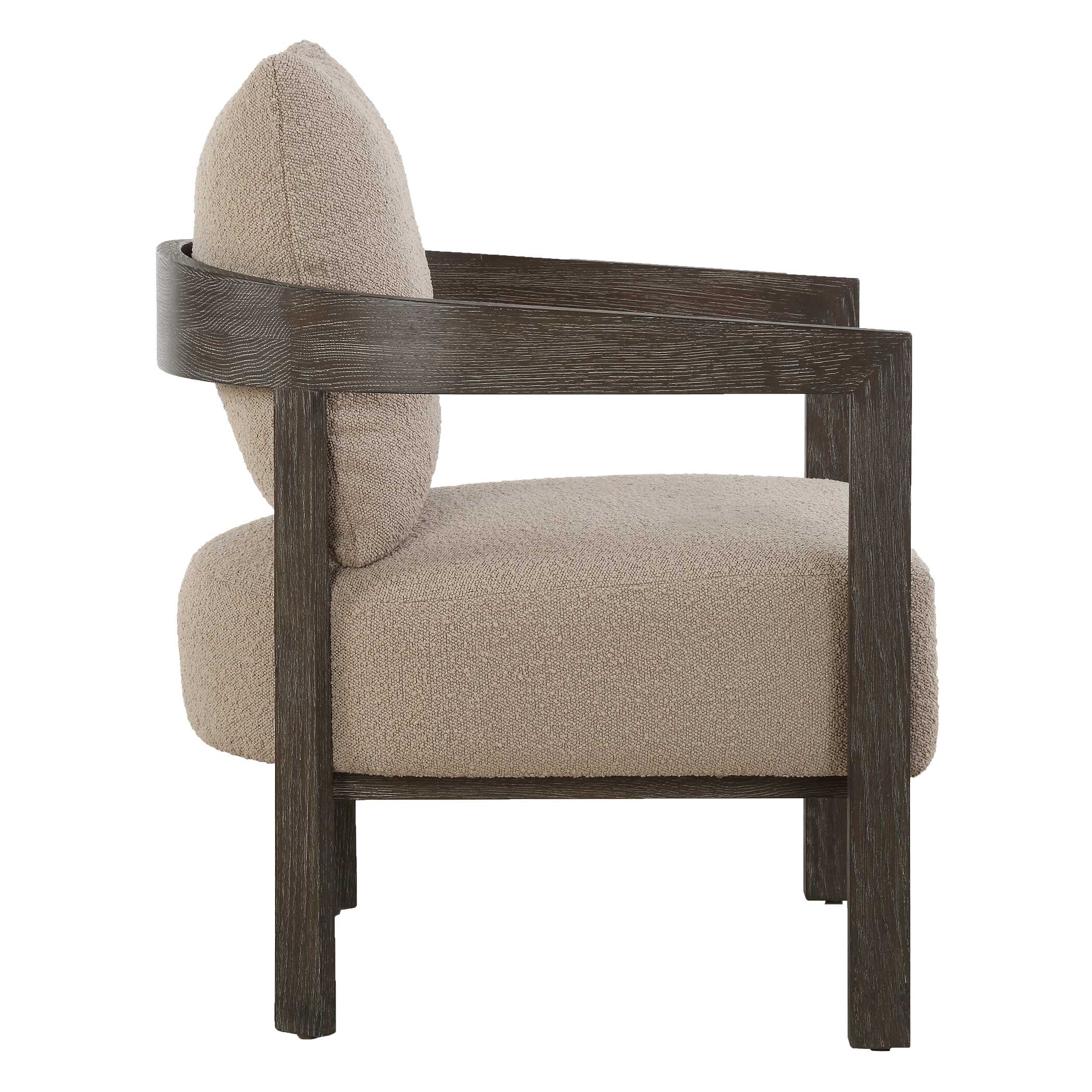 Sienna Sand Fabric Accent Chair, Furniture by Uttermost, 27" width x 28.5" height x 29" depth View 6