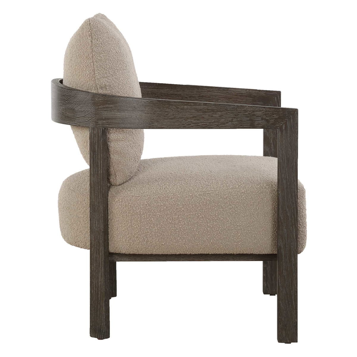 Sienna Sand Fabric Accent Chair, by Uttermost, 27" width x 28.5" height x 29" depth View 6