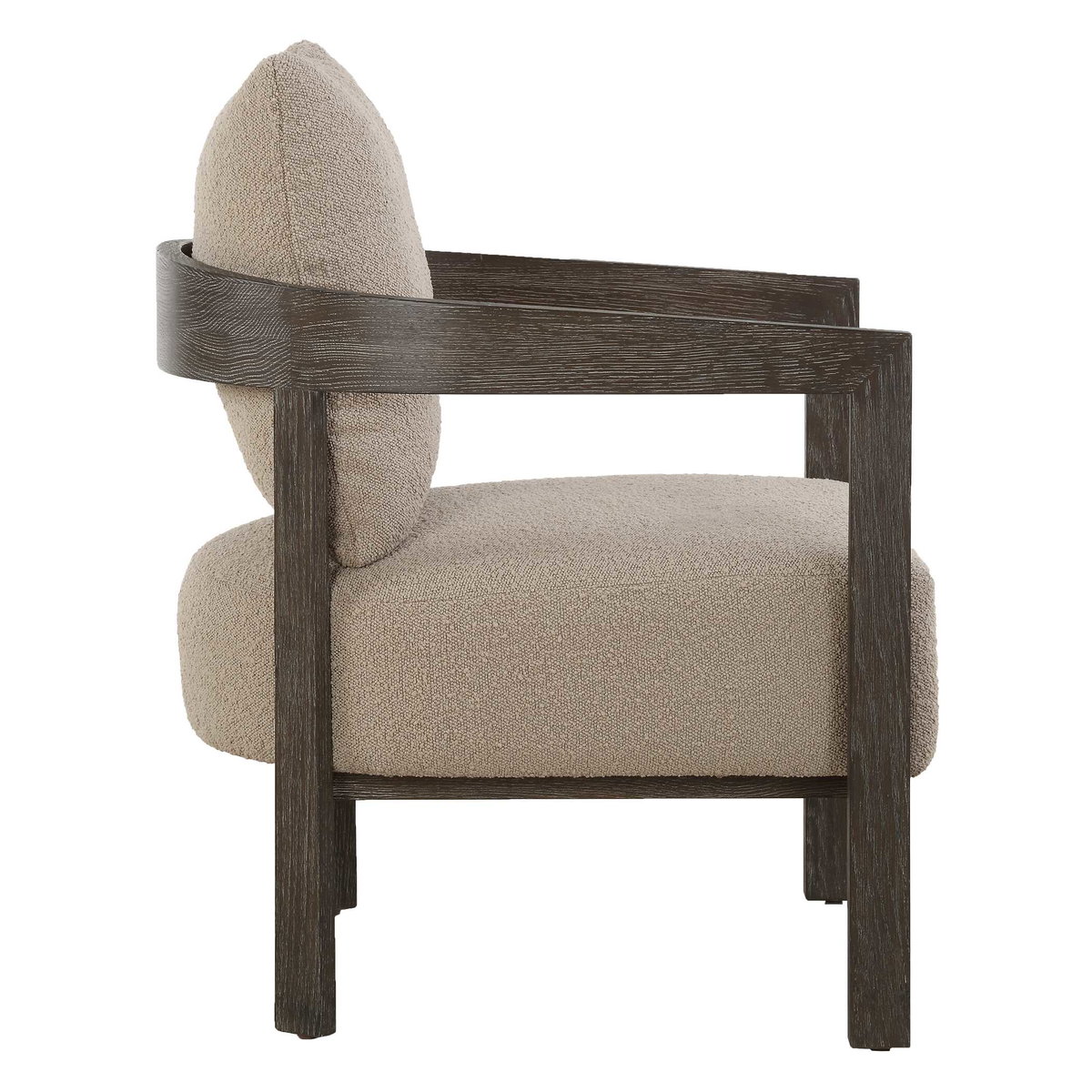 Sienna Sand Fabric Accent Chair, by Uttermost, 27" width x 28.5" height x 29" depth View 6