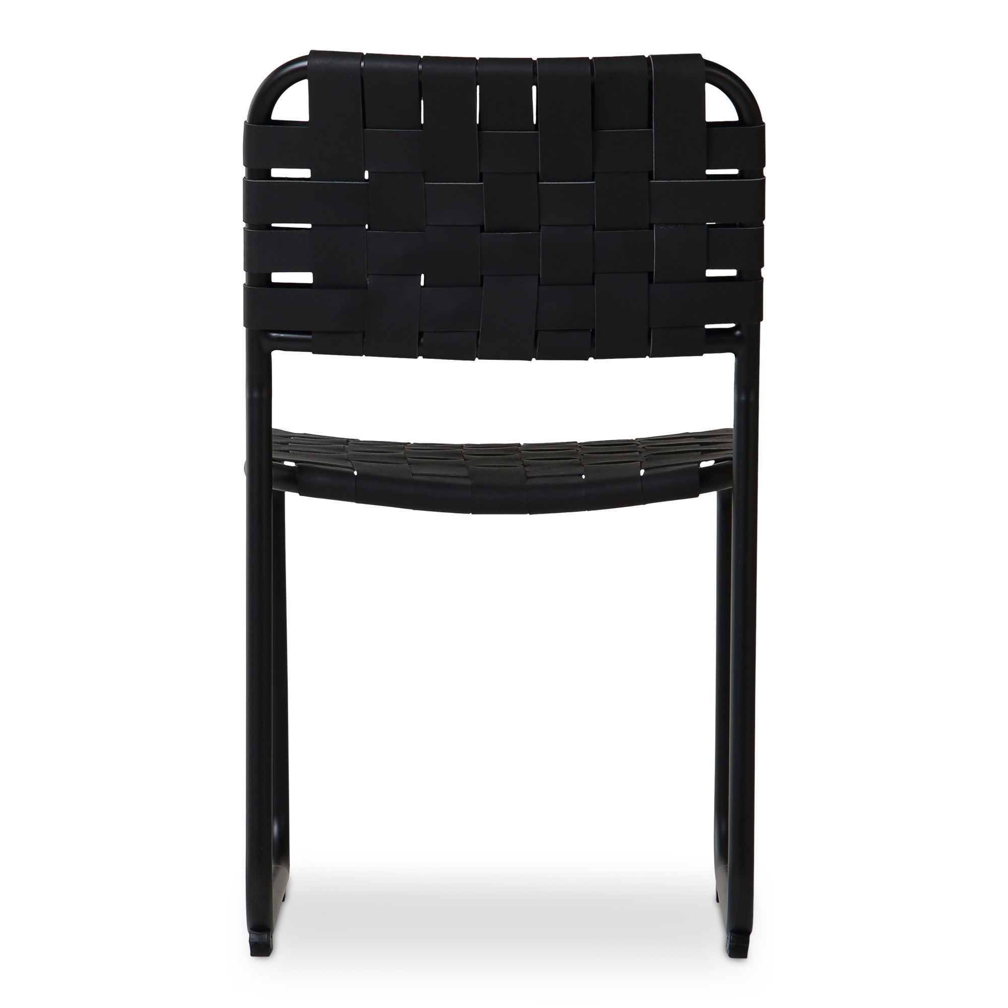 Moma Dining Chair Black Leather- Set Of Two large image 