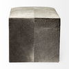 Zahavi I 20' Grey-toned hair-on-hide ottoman, by Mercana, 20" length x 20" width x 20" height thumbnail 8