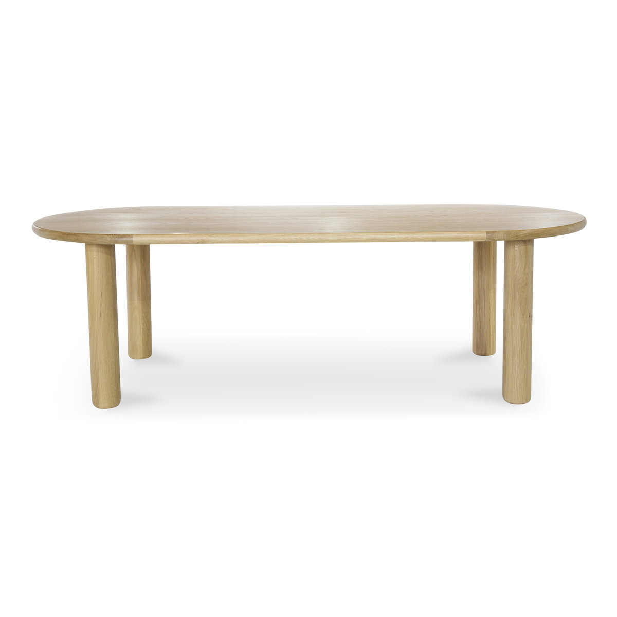 Milo Small Dining Table Oak, by Moe's Home, 78" width x 29.5" height x 39" depth View 1
