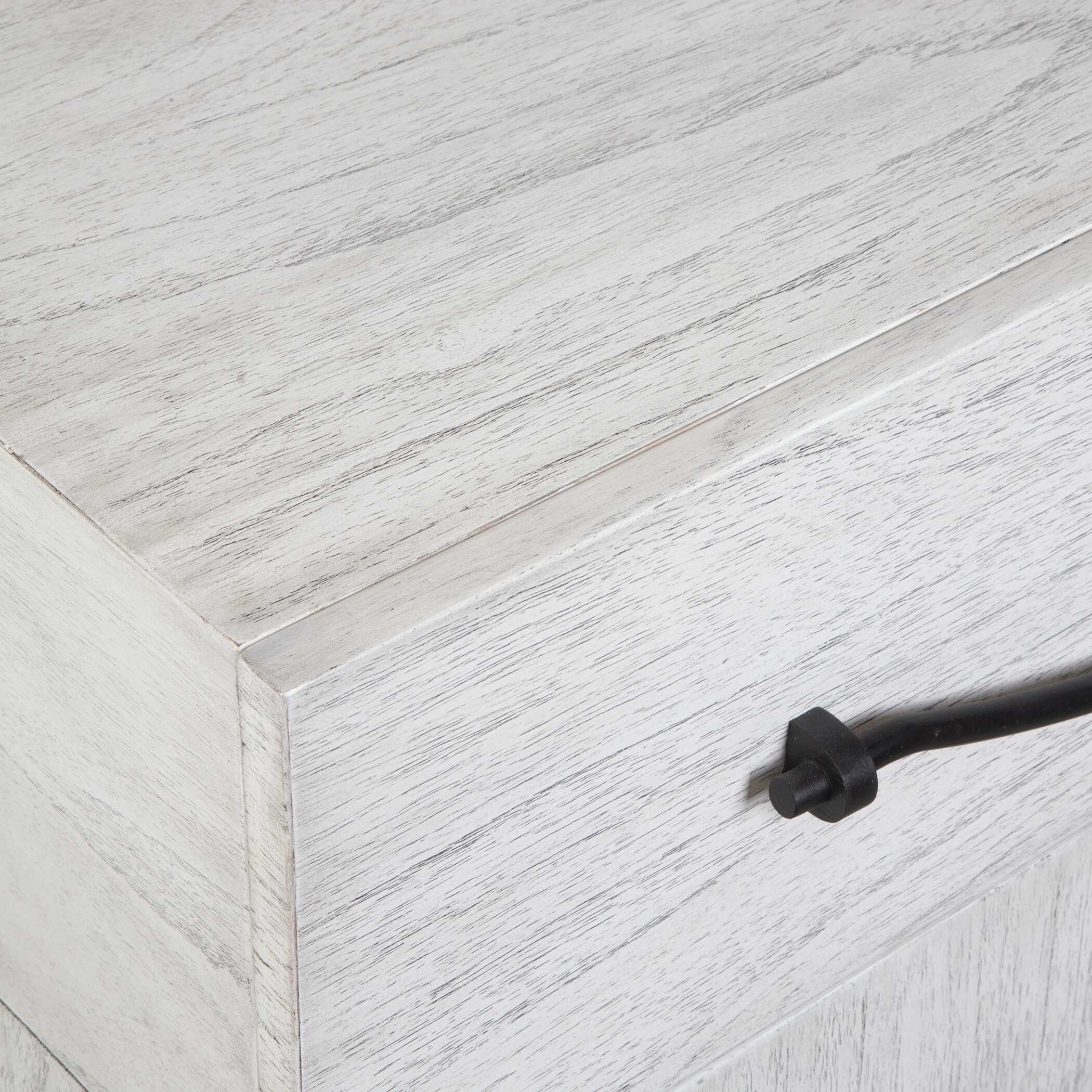 Vivi 3 Drawer White Chest, Furniture by Uttermost, 32" width x 34" height x 18" depth View 7