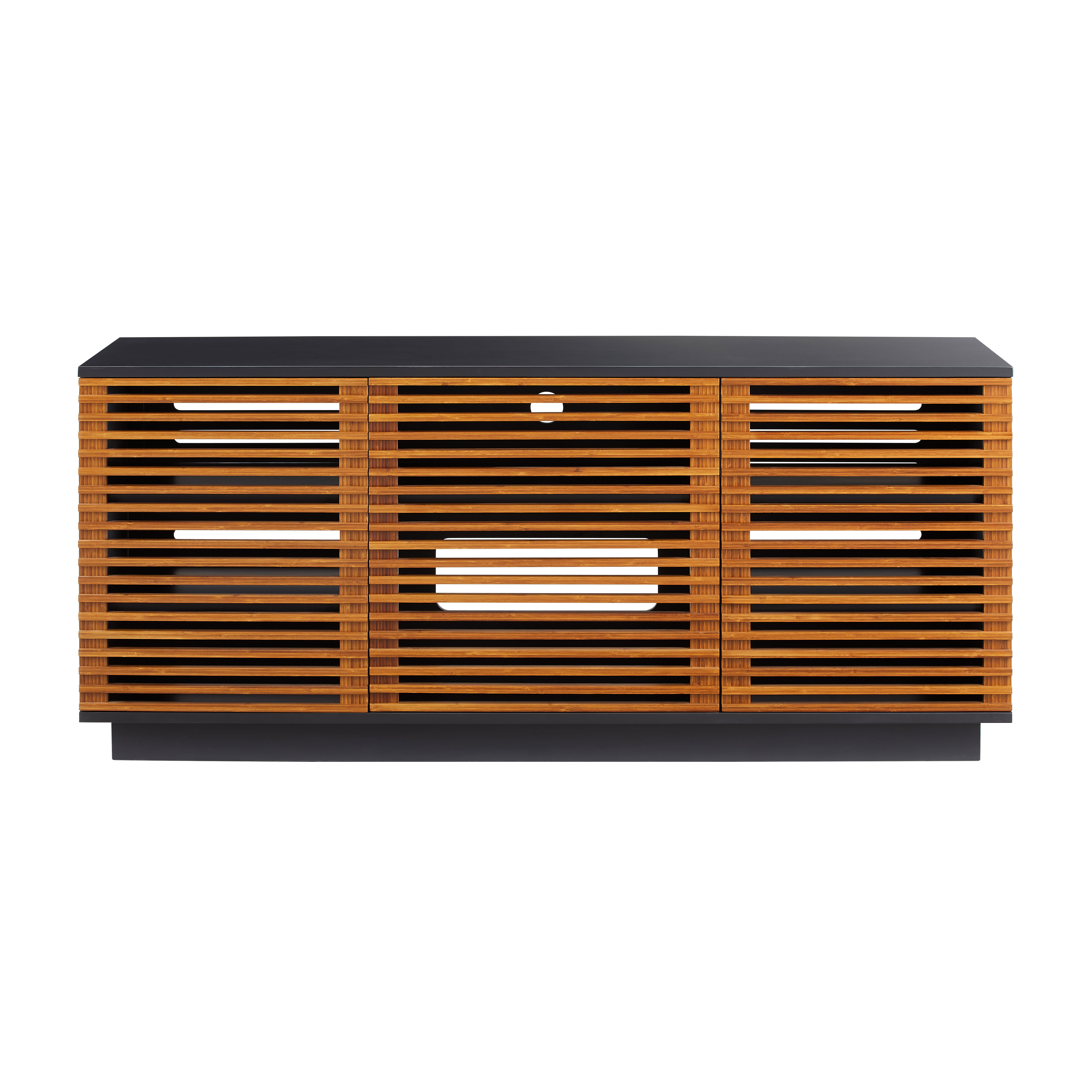 64' Rowan Media Center, Amber, Media Console by Greenington, 64.5" length x 20" width x 27.75" height View 2