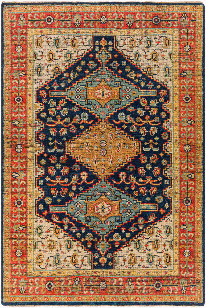 Reign Handmade Rug, by Surya, 9' length x 6' width