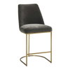 Hanni Charcoal Counter Stool, Counter & Bar Stool by Uttermost, 20.25" width x 40" height x 24.5" depth thumbnail 4