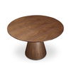 Otago 47in Round Dining Table Walnut, by Moe's Home, 47" width x 29.5" height x 47" depth thumbnail 2