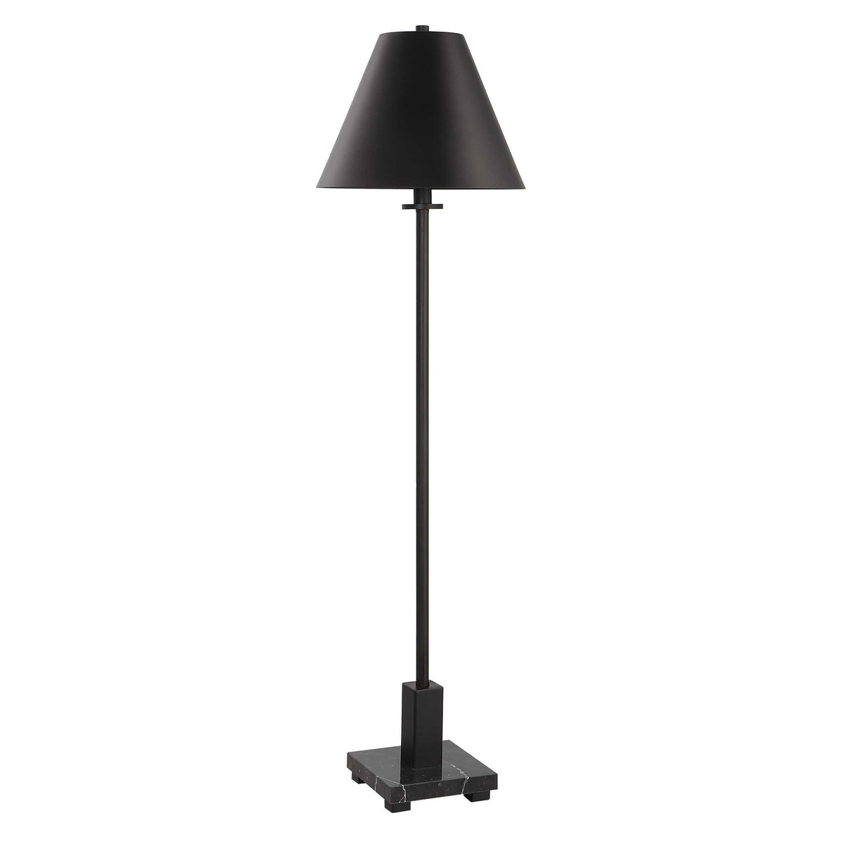 Pilot Black Buffet Lamp, Table Lamp by Uttermost, 10" width x 36.5" height x 10" depth View 5