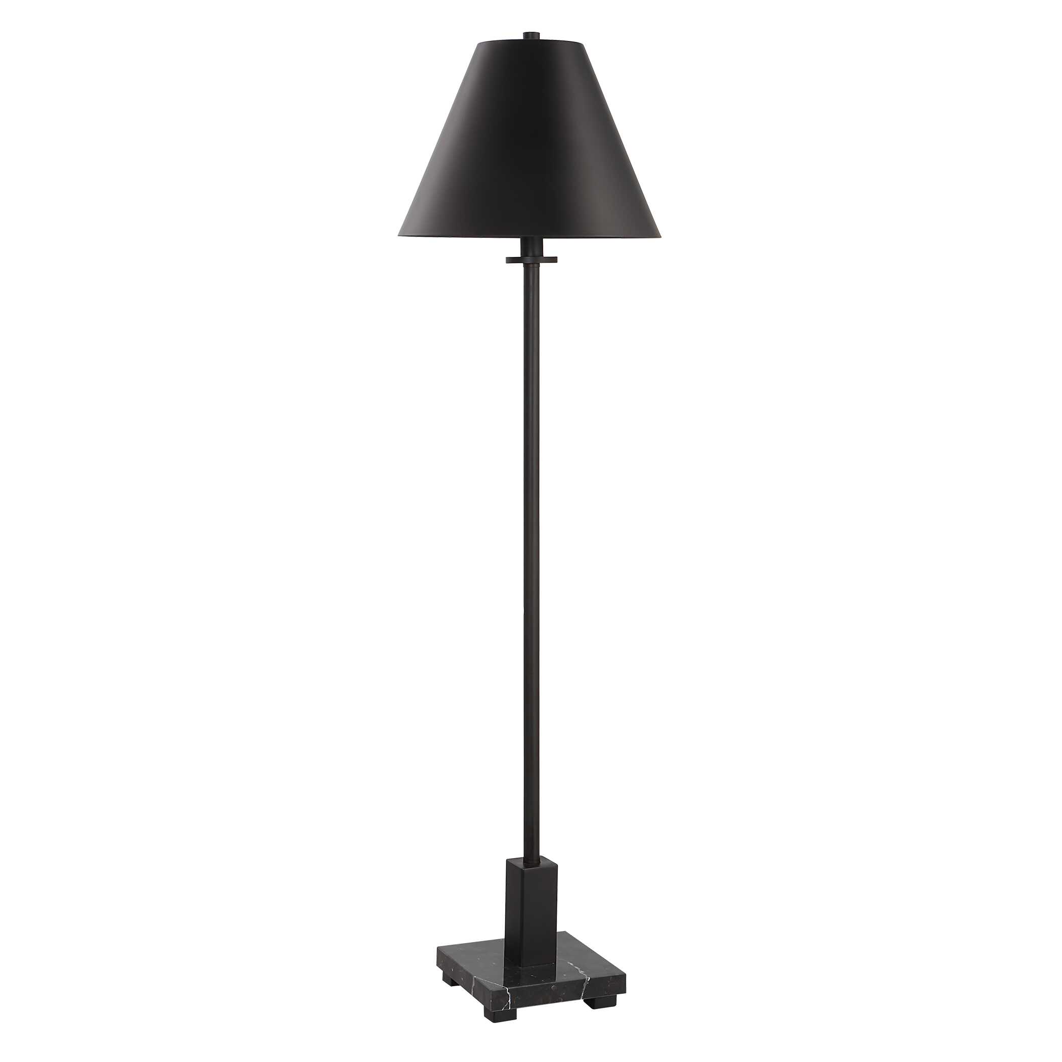 Pilot Black Buffet Lamp, by Uttermost, 10" width x 36.5" height x 10" depth View 5