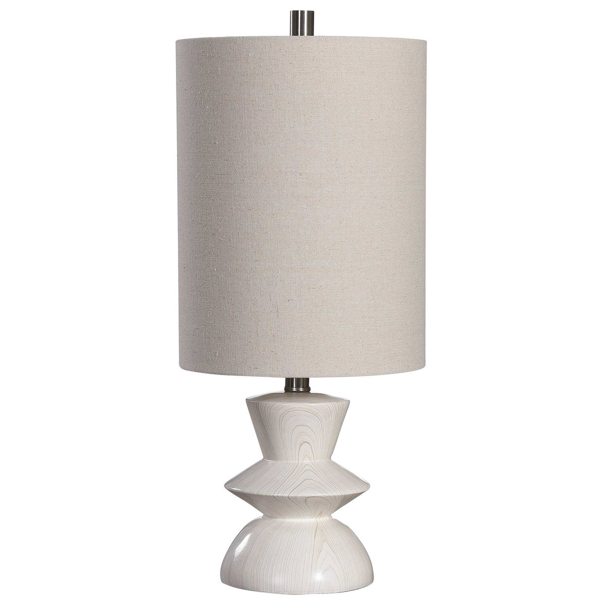 Stevens Bleached Wood Buffet Lamp, Table Lamp by Uttermost, 10" width x 23.5" height x 10" depth View 5