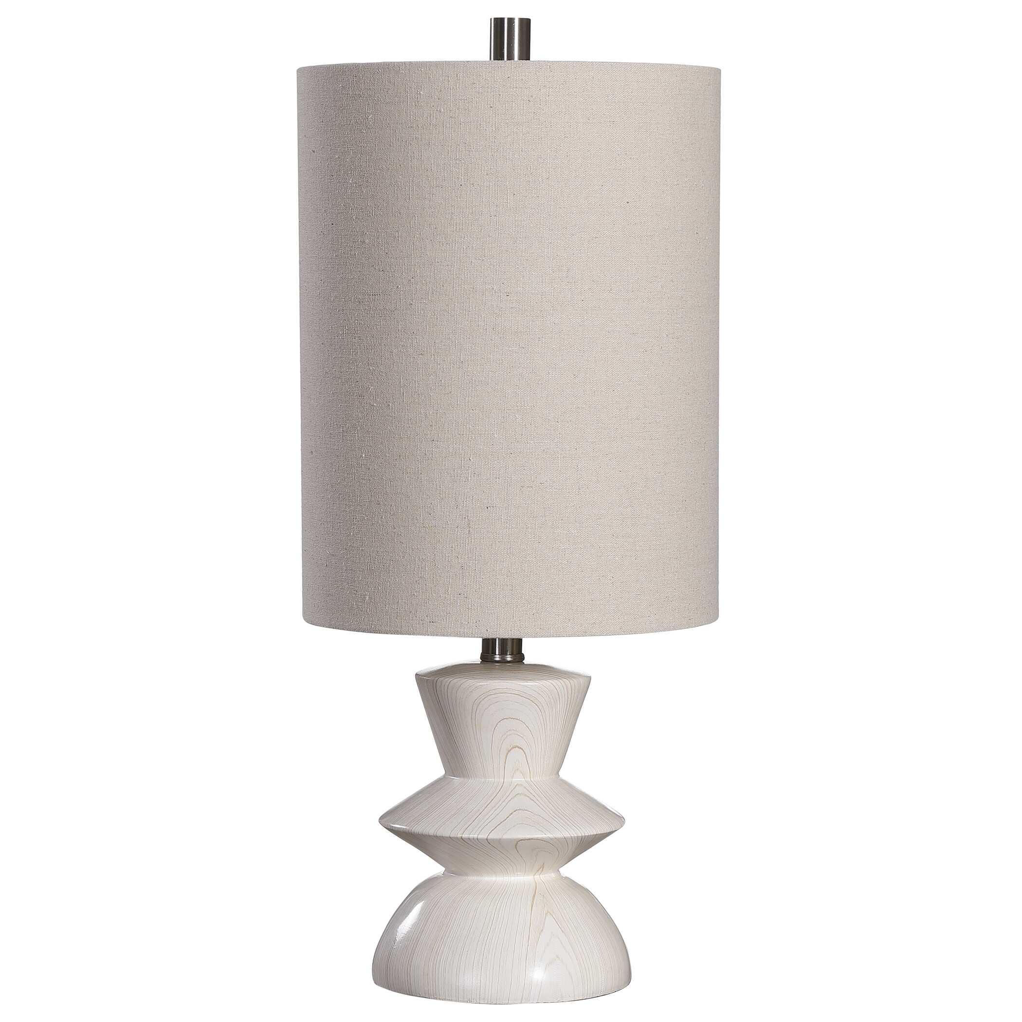 Stevens Bleached Wood Buffet Lamp large image 