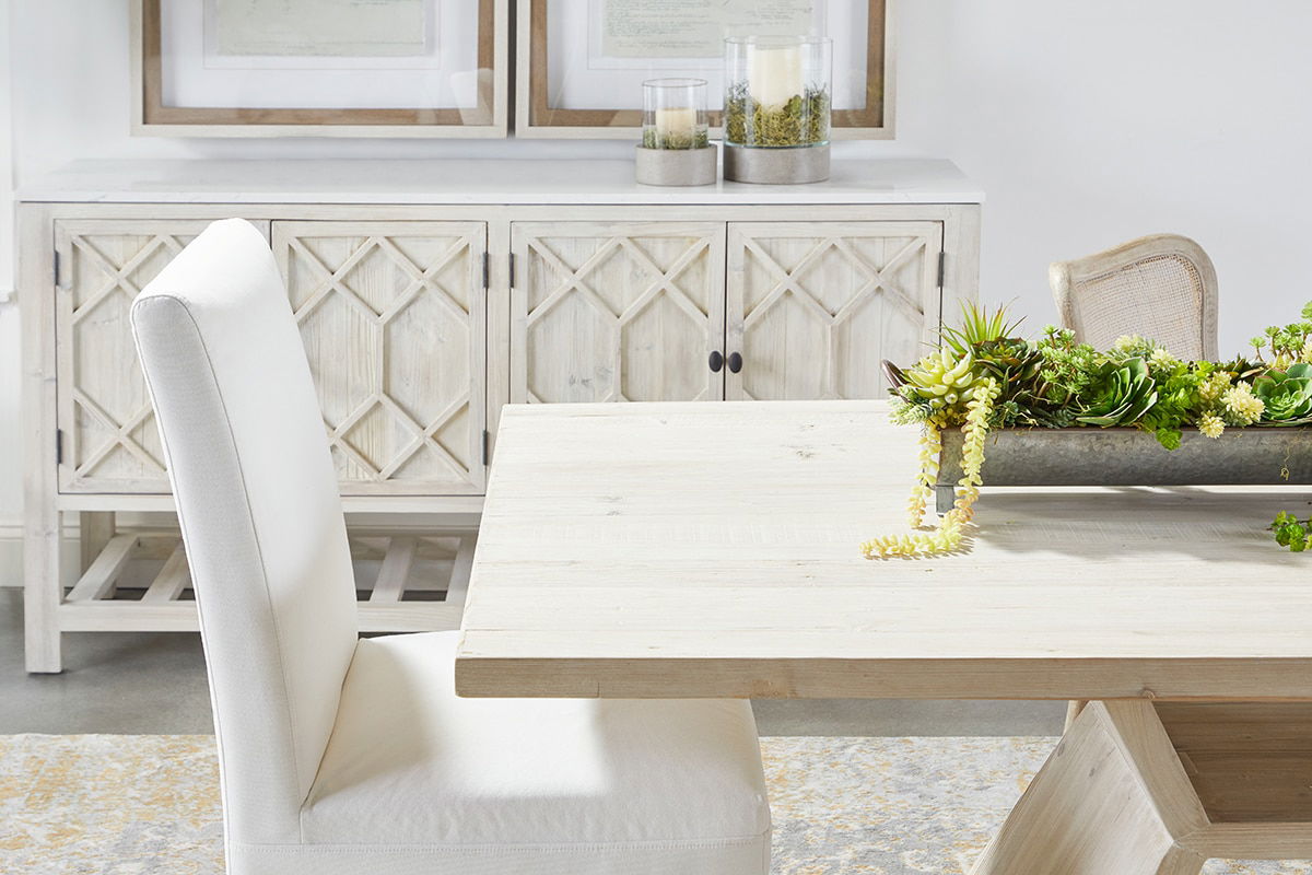 Levi Slipcover Dining Chair, Set of 2, by Essentials for Living, 22" width x 40.5" height x 26" depth View 7