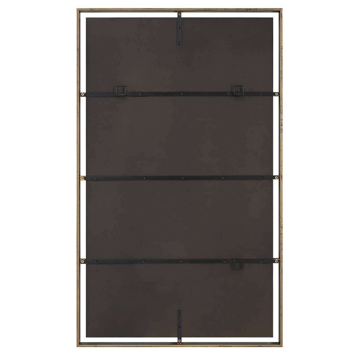 Egon Rectangular Bronze Mirror, by Uttermost, 29.87" width x 50" height x 1.62" depth View 8