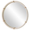 Cyprus White Round Mirror thumbnail 4