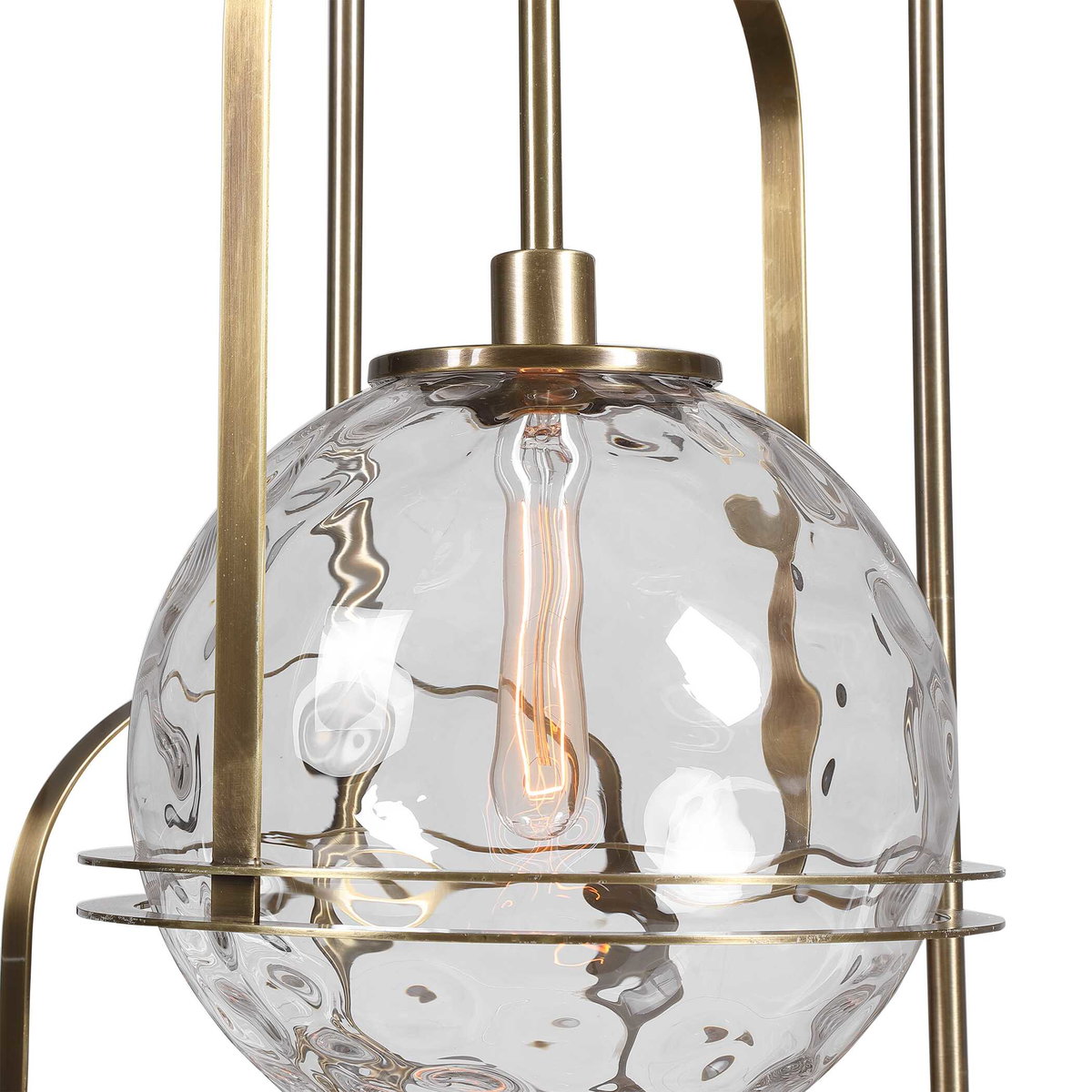 Mimas 3 Light Cluster Pendant, by Uttermost, 24" width x 48.25" height x 24" diameter x 24" depth View 6
