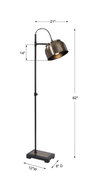 Bessemer Industrial Floor Lamp, by Uttermost, 10" width x 4'11" height x 1'6" depth thumbnail 3