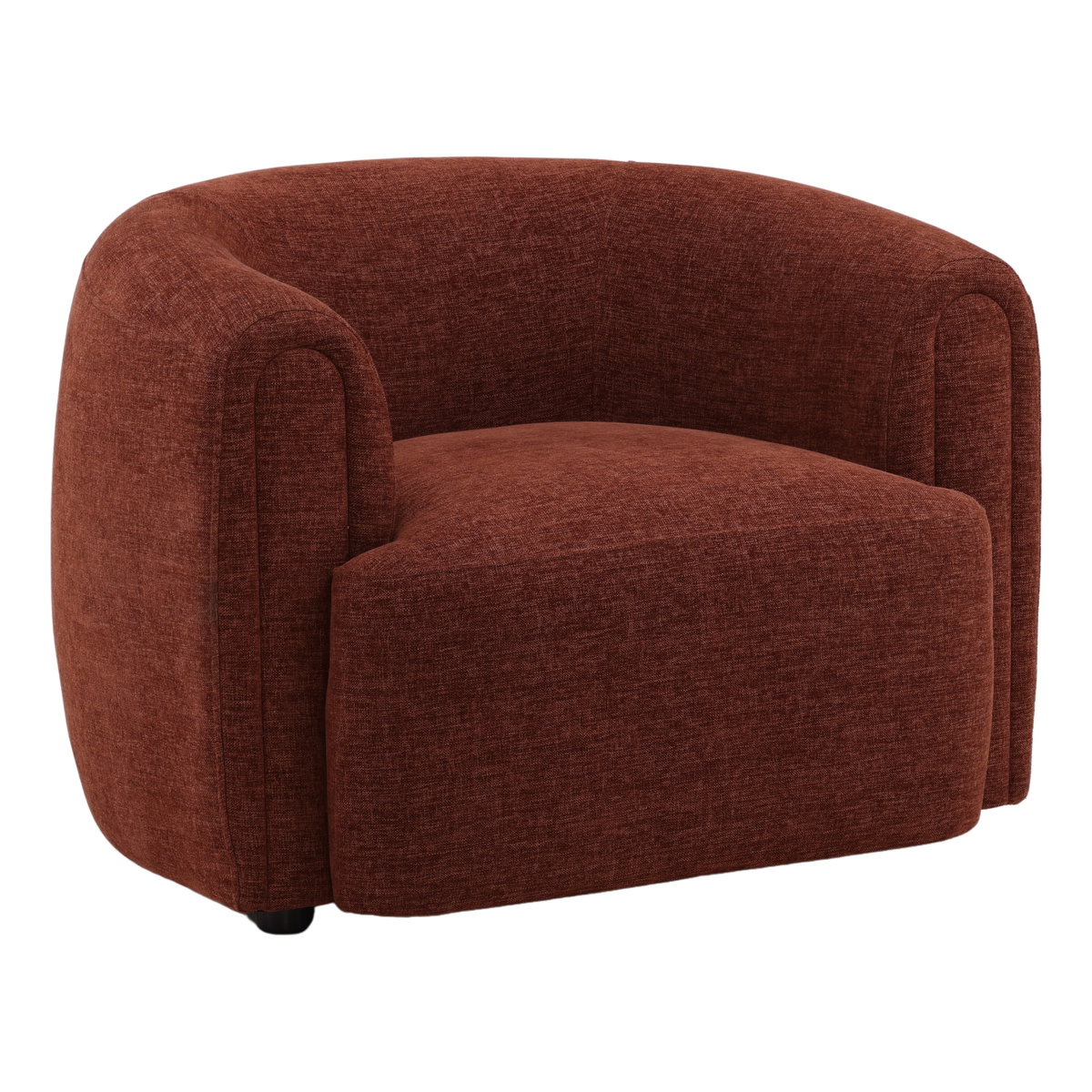 Iroh Occasional Chair Rust, Accent Chair by Dovetail, 40.25" width x 28.62" height x 34.75" depth View 1