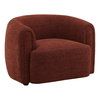 Iroh Occasional Chair Rust, Accent Chair by Dovetail, 40.25" width x 28.62" height x 34.75" depth thumbnail 1
