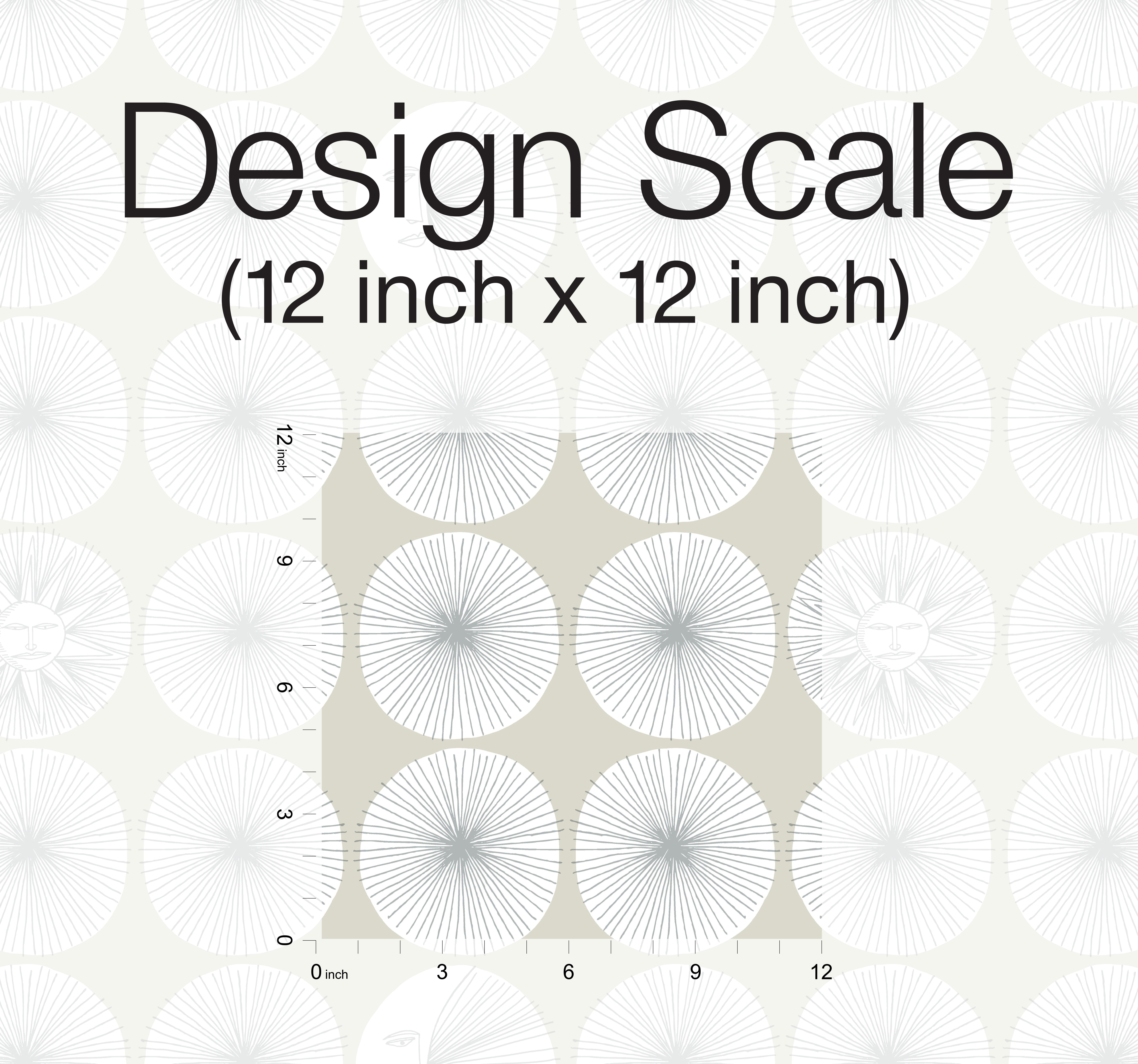 Soho Starburst Silver Peel & Stick Wallpaper large image 