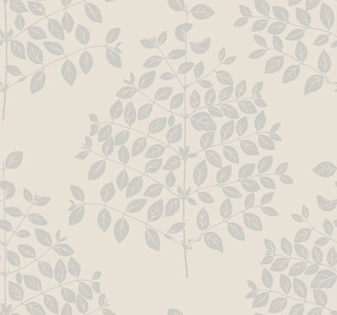 Tender Cream & Silver Wallpaper