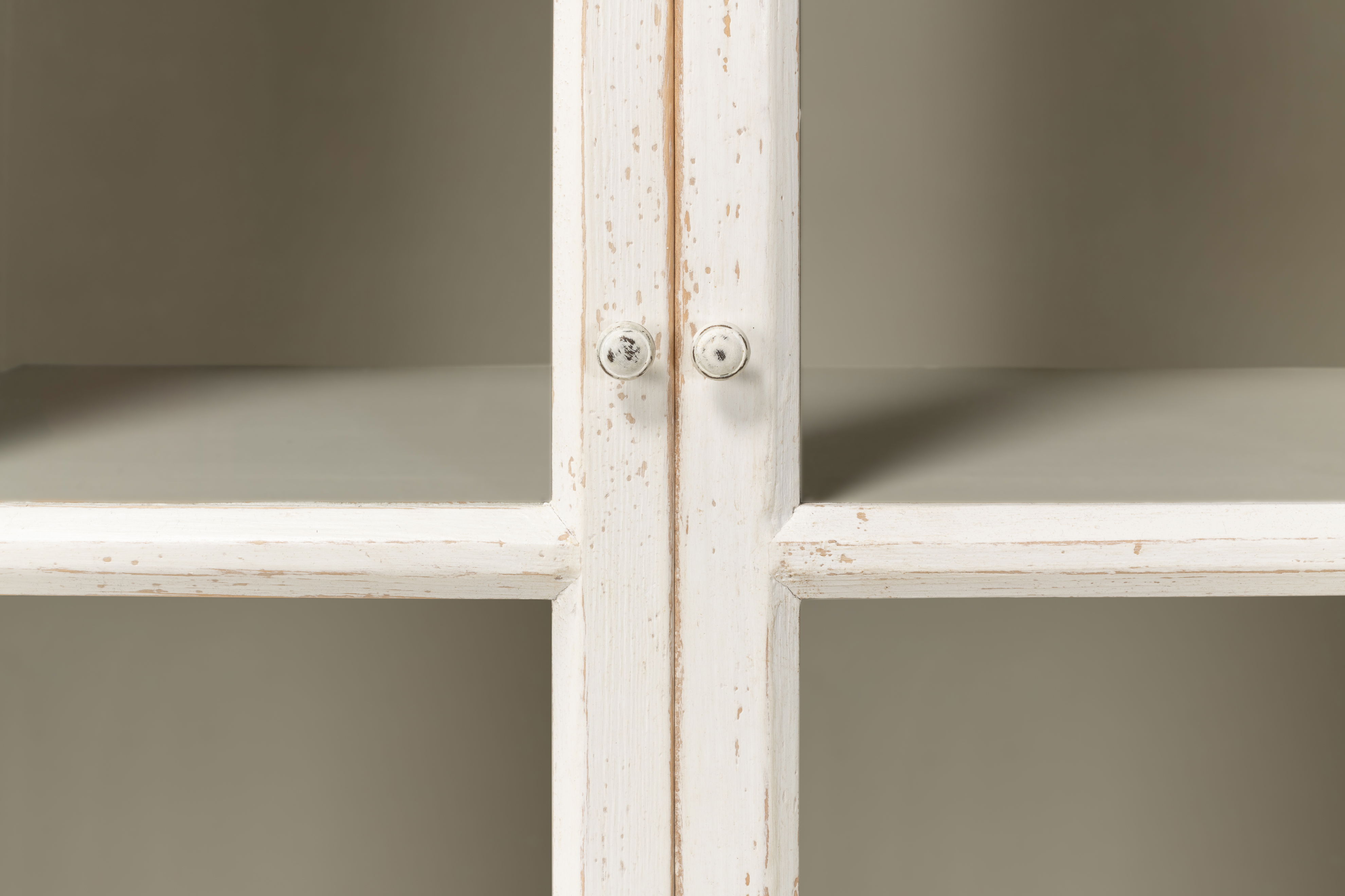 Glass Front Bookcase, Shelving & Bookcase by Sarreid, 121" length x 22" width x 106" height View 7