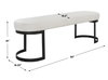 Infinity Black Bench, Benche by Uttermost, 60" width x 19" height x 16.25" depth thumbnail 3