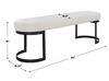 Infinity Black Bench, Furniture by Uttermost, 60" width x 19" height x 16.25" depth thumbnail 3