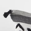 Kimia 20L x 20W White and Black Fabric Herringbone and Fringed Decorative Pillow Cover thumbnail 8
