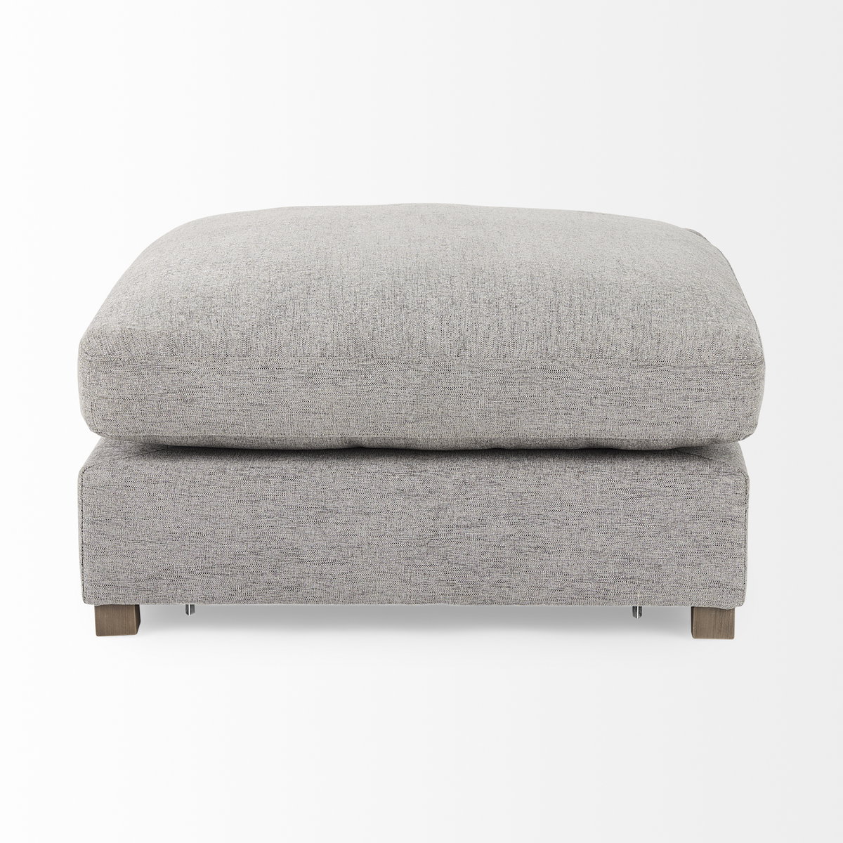 Valence  Medium Gray Full Size Ottoman Sectional Piece, Sectional Sofa by Mercana, 38.58" length x 38.58" width x 17.72" height View 6
