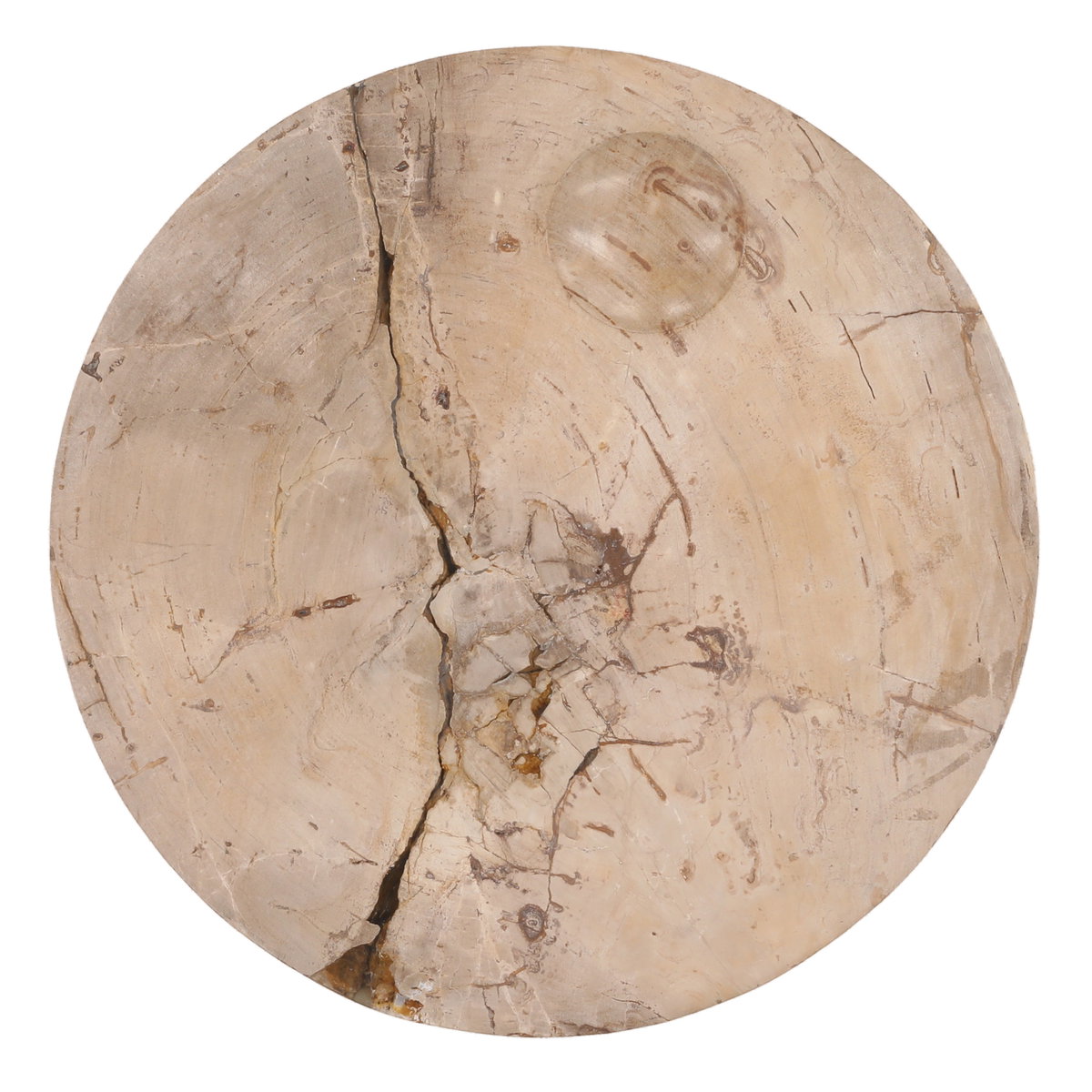 Brittany Coffee Table Natural Large, by Dovetail, 25.6" width x 15.5" height x 25.6" diameter x 25.6" depth View 2