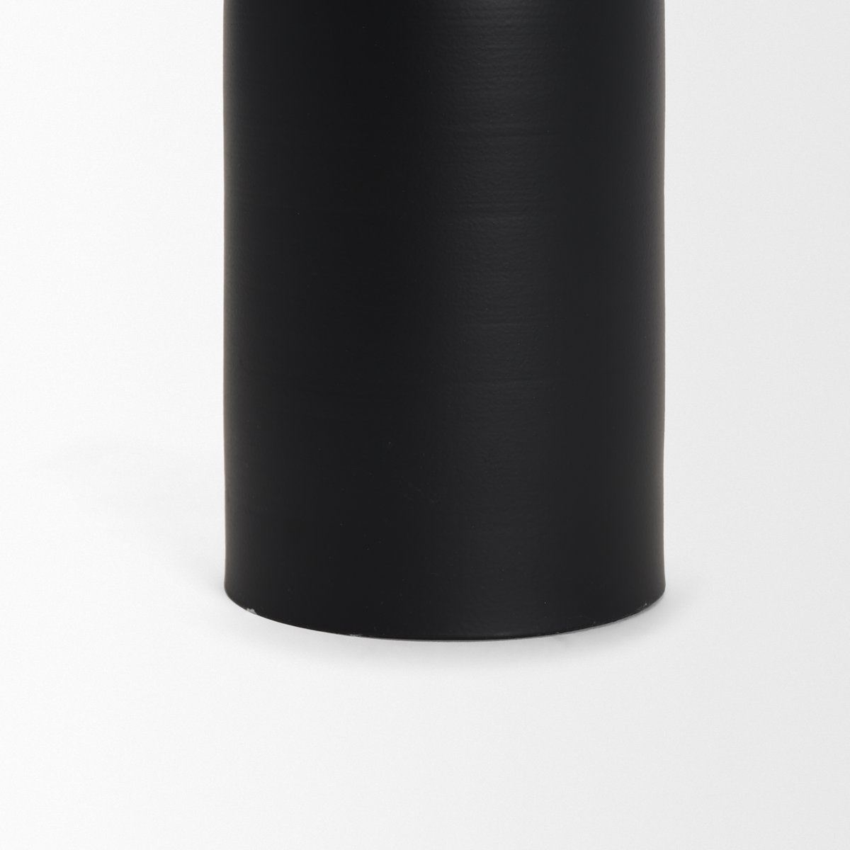 Qamra Medium Black Metal Pillar Candle Holder, Candles & Candle Holder by Mercana, 3.5" length x 3.5" width x 11" height View 7