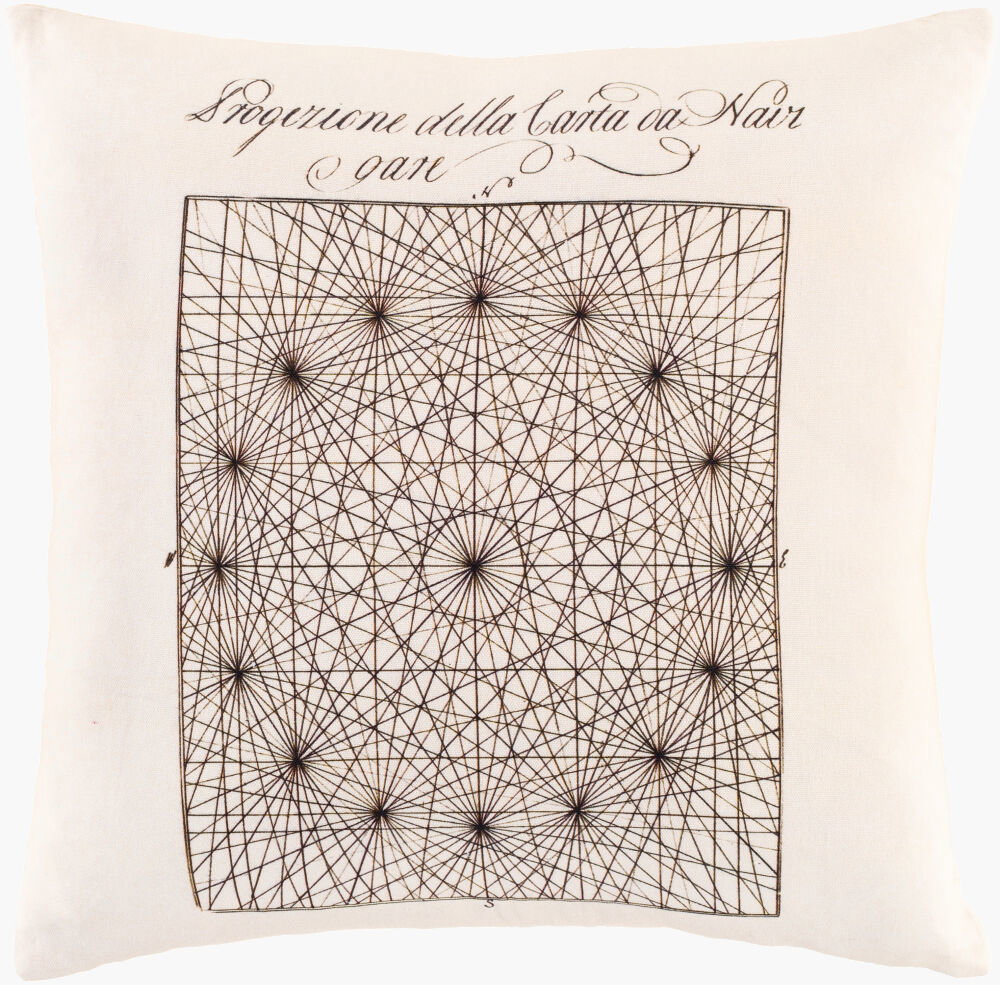 Inventors Accent Pillow, Decorative Pillow by Surya, 18" length x 18" width