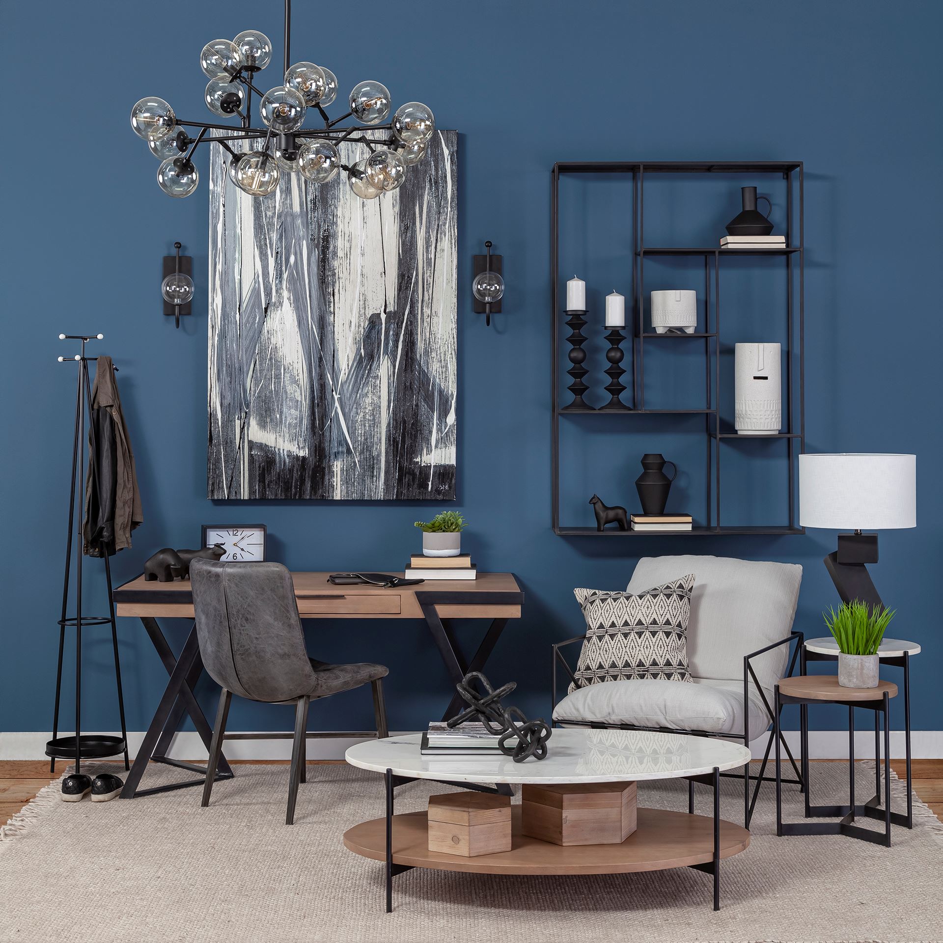 Jacob I Short White Ceramic Smiling Face Vase large image 