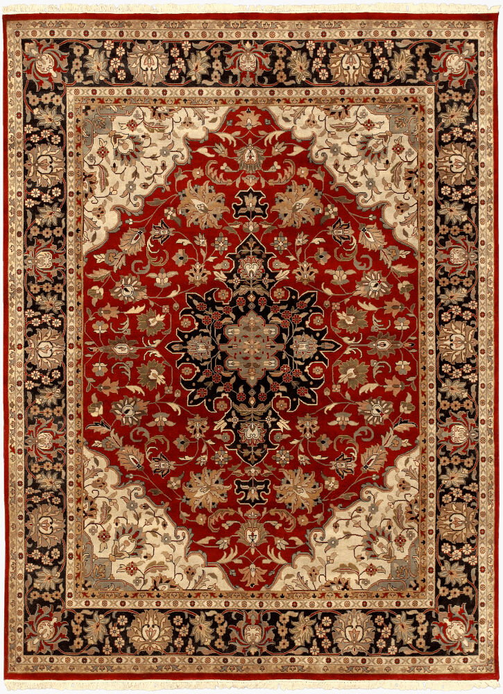 Taj Mahal Handmade Rug, by Surya, 1'6" length x 1'6" width