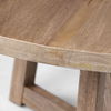 Legolas I 60' Round Brown Solid Wood Top & Base Dining Table thumbnail 3