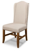 High Back Dining Chair, by Sarreid, 2'2" length x 1'9" width x 3'7" height thumbnail 1