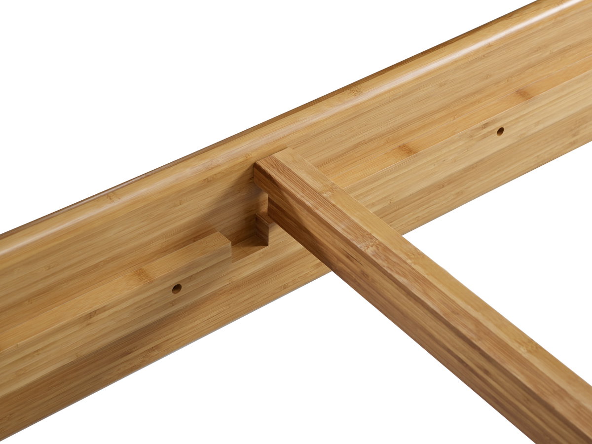 Azara Queen Platform Bed, Caramelized, by Greenington, 87" length x 64.5" width x 44" height View 6