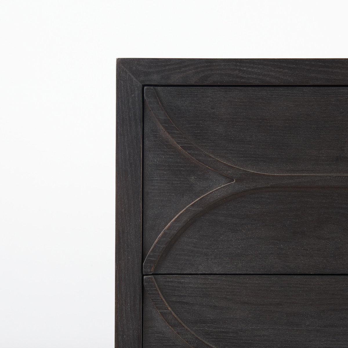 Giselle I 40L x 16W Dark Brown Fir Veneer 3 Drawer Accent Cabinet, Cabinets & Chest by Mercana, 39.96" length x 15.94" width x 31.89" height View 8