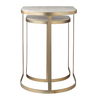 Lindon Travertine Nesting Tables Set/2, Furniture by Uttermost, 17.25" width x 24.25" height x 17.25" depth thumbnail 8