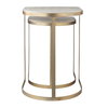 Lindon Travertine Nesting Tables Set/2, Side & End Table by Uttermost, 17.25" width x 24.25" height x 17.25" depth thumbnail 8