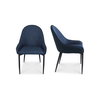 Lapis Dining Chair Dark Blue - Set Of Two, by Moe's Home, 21.5" width x 33.5" height x 24" depth thumbnail 1